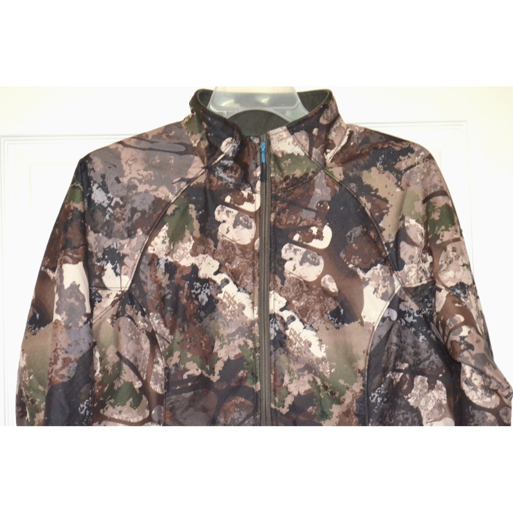 Guide Series Women's L Softshell Mid-weight Jacket Veil Camo Hunting Full Zip - Picture 6 of 16